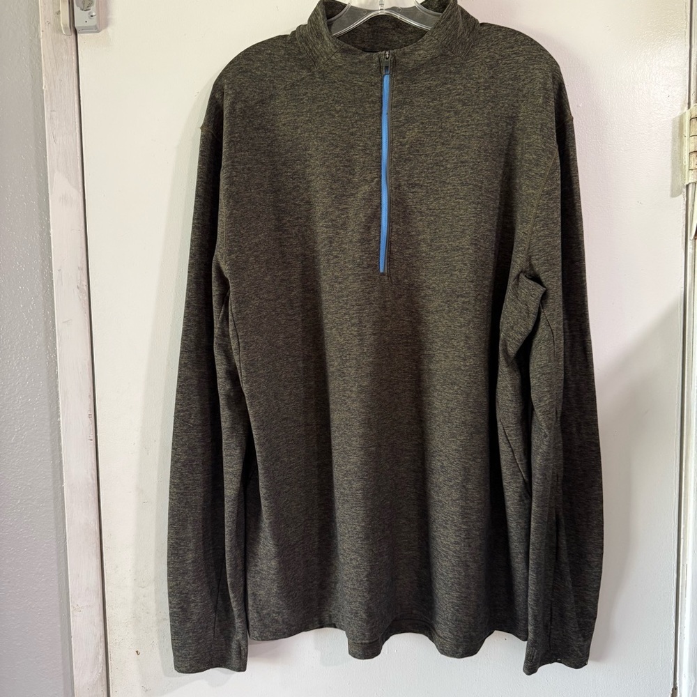 Lululemon Surge Warm 1/2 Zip Heathered Utilitarian